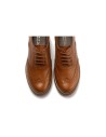 JucaZapatos - Pitillos 11563 - CUERO - Inglés en napa con grano combinado tricolor Cuero