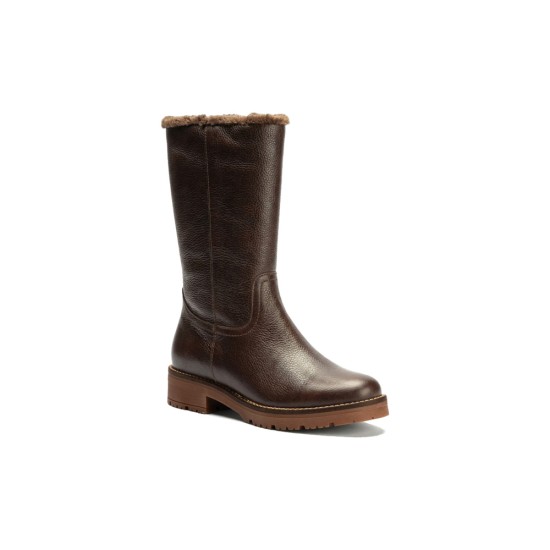 JucaZapatos - Pitillos 11568 - MARRON - Botín militar en napa con grano Marrón