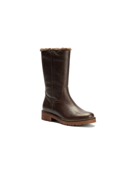 JucaZapatos - Pitillos 11568 - MARRON - Botín militar en napa con grano Marrón