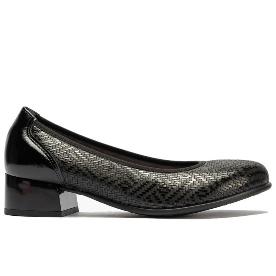 JucaZapatos - Pitillos 11636 - NEGRO - Salon en Lycra con Ribete Elastico Negro