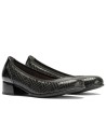 JucaZapatos - Pitillos 11636 - NEGRO - Salon en Lycra con Ribete Elastico Negro