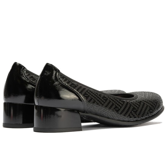 JucaZapatos - Pitillos 11636 - NEGRO - Salon en Lycra con Ribete Elastico Negro