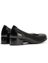 JucaZapatos - Pitillos 11636 - NEGRO - Salon en Lycra con Ribete Elastico Negro
