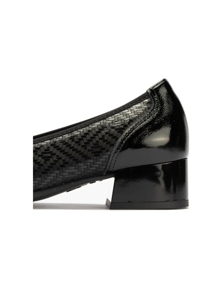 JucaZapatos - Pitillos 11636 - NEGRO - Salon en Lycra con Ribete Elastico Negro