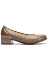 JucaZapatos - Pitillos 11636 - TOPO - Salon en Lycra con Ribete Elastico Topo
