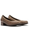 JucaZapatos - Pitillos 11636 - TOPO - Salon en Lycra con Ribete Elastico Topo