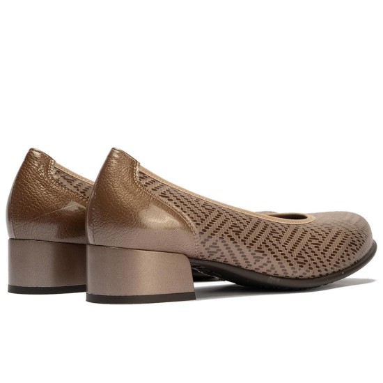 JucaZapatos - Pitillos 11636 - TOPO - Salon en Lycra con Ribete Elastico Topo