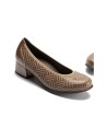 JucaZapatos - Pitillos 11636 - TOPO - Salon en Lycra con Ribete Elastico Topo