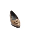JucaZapatos - Pitillos 11673 - TOPO - Salón en napa con moña flor Topo