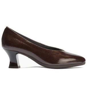 JucaZapatos - Pitillos 11524 - NEGRO - Blucher con velcro combinado charol con ante Negro