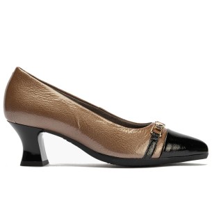 JucaZapatos - Pitillos 10620 - KAKI - Valenciana cuña pala mujer con hebilla en rafia VERDE