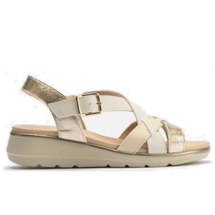 JucaZapatos - Pitillos 11201 - CREMA - Sandalia con tacón bajo tipo mule Crema
