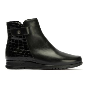 JucaZapatos - Pitillos 20526 - NEGRO - Botín en napa con grano con detalle hebilla lateral Negro