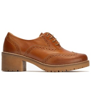 JucaZapatos - Pitillos 11682 - MARRON/CUERO - Salón puntera con adorno combinado charol Marron-Cuero