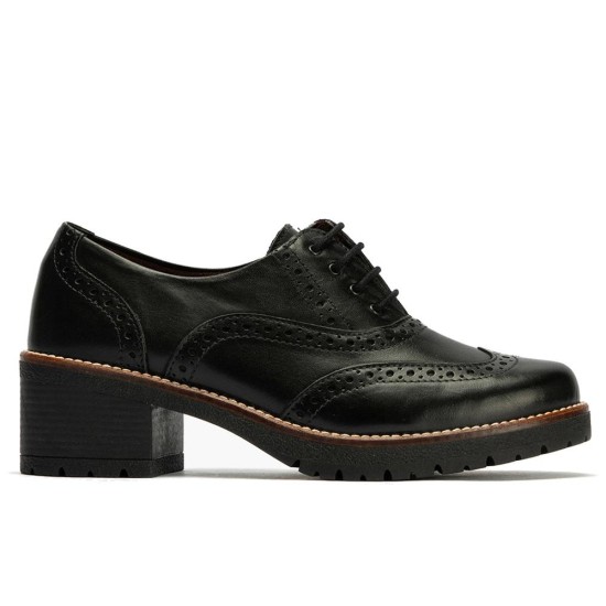 JucaZapatos - Pitillos 20221 - NEGRO - Ingles en Napa con cordones de mujer color negro