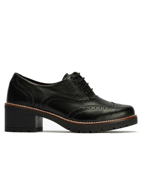 JucaZapatos - Pitillos 20221 - NEGRO - Ingles en Napa con cordones de mujer color negro