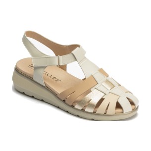 JucaZapatos - Pitillos 11062 - NEGRO - Sandalia plataforma en napa bombeada versátil y detalle hebilla Negro
