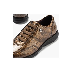 JucaZapatos - Pitillos 11522 - TOPO - Deportivo con eláticos combinado charol con lycra Topo 2