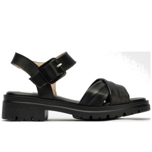 JucaZapatos - Pitillos 11061 - NEGRO - Sandalia plataforma en piel fantasía brillante Negro