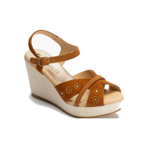 JucaZapatos - Pitillos 11303 - MARINO - Sandalia estilo valenciana con cuña media, detalles en rafia y pulsera Marino