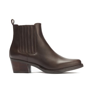 JucaZapatos - Pitillos 11568 - MARRON - Botín militar en napa con grano Marrón
