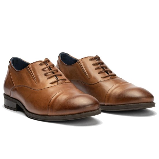 JucaZapatos - Pitillos 40220 - LIBANO - Blucher vestir hombre piel con cordones color libano
