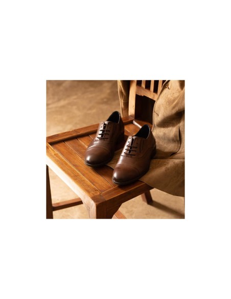 JucaZapatos - Pitillos 40220 - LIBANO - Blucher vestir hombre piel con cordones color libano