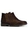 JucaZapatos - Pitillos 40245 - MARRON - Botín Chelsey en Serraje hombre con elasticos color marron