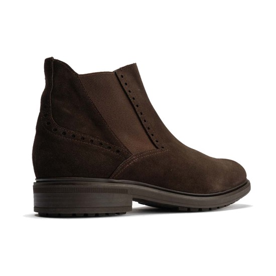 JucaZapatos - Pitillos 40245 - MARRON - Botín Chelsey en Serraje hombre con elasticos color marron