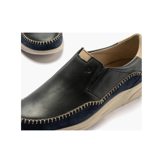 JucaZapatos - Pitillos 40320 - MARINO - Zapato básico tipo slip-on para hombre Marino