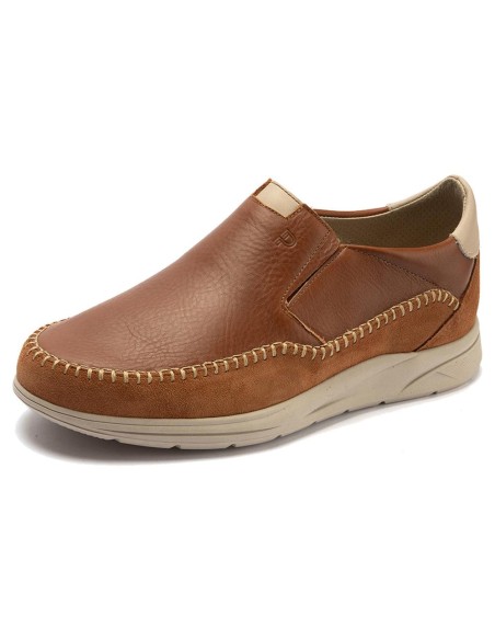 JucaZapatos - Pitillos 40320 - CUERO - Zapato básico tipo slip-on para hombre Cuero