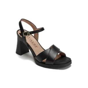 JucaZapatos - Pitillos 11314 - MARINO - Sandalia estilo valenciana cuña alta con pulsera Marino