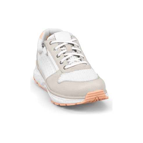 JucaZapatos - Joya Dynamo zip white-beige JY085A