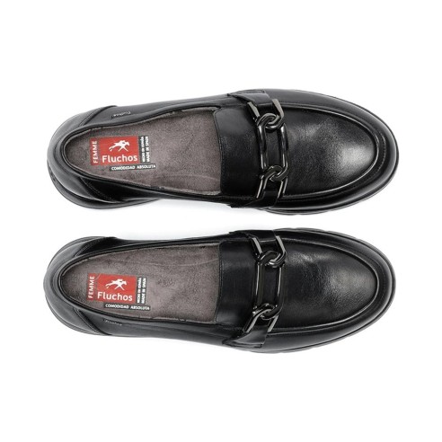 JucaZapatos - Fluchos Gladis f1794 mocasín negro