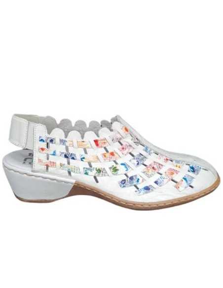JucaZapatos - Rieker 47156-81 blanco