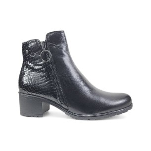 JucaZapatos - Pitillos 10721 - NEGRO - Blucher Lycra con Velcro de mujer color negro