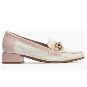 JucaZapatos - Pitillos 20238 - PIEDRA - Mocasín Combinado con Ante de mujer color piedra