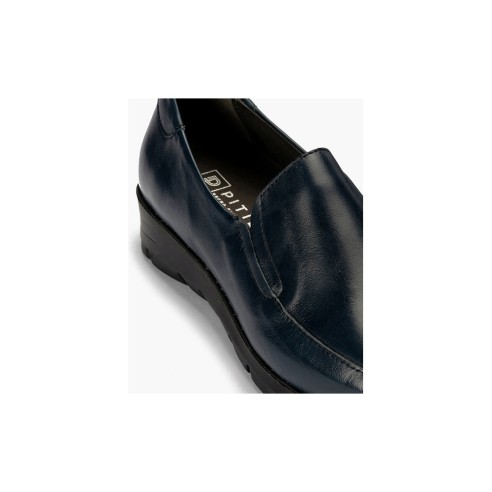 JucaZapatos - Pitillos 107 - MARINO - Mocasín Mujer Cuña Baja Azul