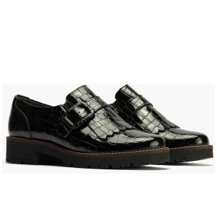 JucaZapatos - Pitillos 11574 - MARRON - Bota militar en charol con cremallera Marrón 2