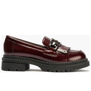 JucaZapatos - Pitillos 11562 - MARRON - Mocasín en napa con grano con detalle adorno Marrón