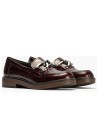 JucaZapatos - Pitillos 10890 - BURDEOS - Mocasín en Charol con adorno de mujer color burdeos