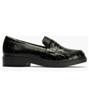 JucaZapatos - Pitillos 11152 - CREMA - Mocasín con tacón bajo y antifaz, con punta cuadrada Crema