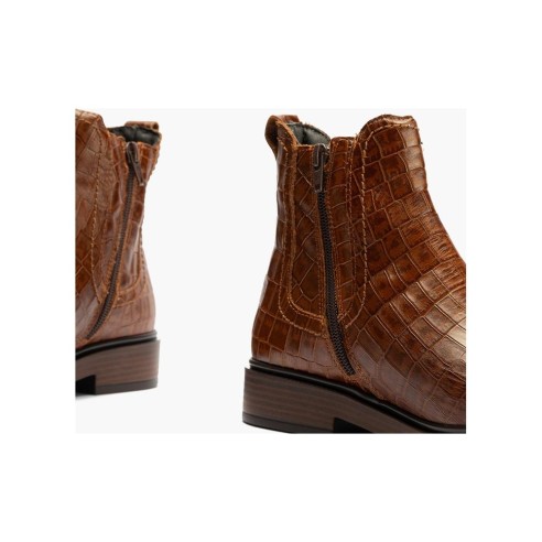 JucaZapatos - Pitillos 10895 - CUERO - Botín Chelsey en Coco de mujer color cuero