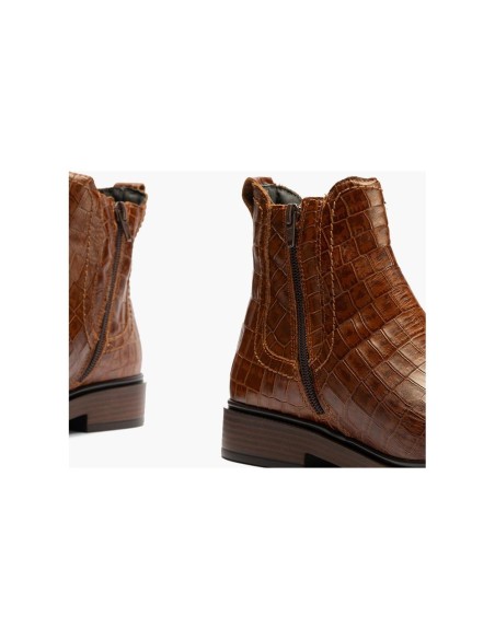 JucaZapatos - Pitillos 10895 - CUERO - Botín Chelsey en Coco de mujer color cuero