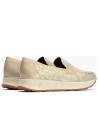 JucaZapatos - Pitillos 10907 - PIEDRA - Mocasín en charol con nylon de mujer color piedra
