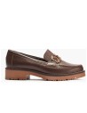 JucaZapatos - Pitillos 11562 - MARRON - Mocasín en napa con grano con detalle adorno Marrón