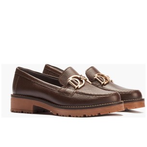 JucaZapatos - Pitillos 11152 - CREMA - Mocasín con tacón bajo y antifaz, con punta cuadrada Crema 2