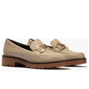 JucaZapatos - Pitillos 11141 - CUERO - Mocasín plano destalonado en piel napa bombeada, con adorno Cuero 2