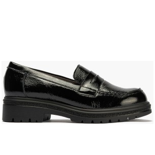 JucaZapatos - Pitillos 10890 - BURDEOS - Mocasín en Charol con adorno de mujer color burdeos