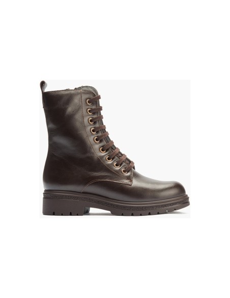 JucaZapatos - Pitillos 11575 - MARRON - Bota militar en napa con cremallera Marrón